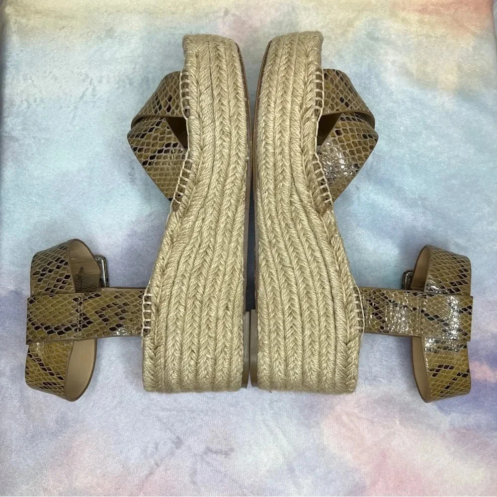 Sole Society Audrina Espadrille Platform Sandals, size 8